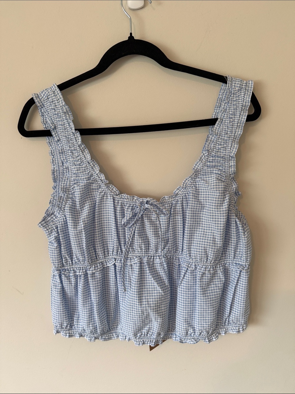 31. NWT THREAD & SUPPLY GINGHAM CORSET TANKTOP